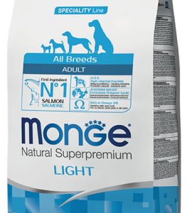 Monge All Breeds Adult Light Salmone e Riso