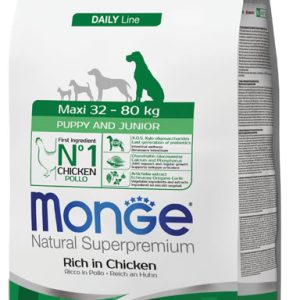 Monge Maxi Puppy & Junior Ricco di Pollo