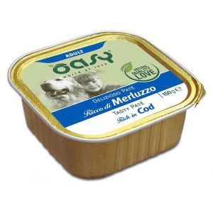 Oasy Dog Patè Cane Gusto Merluzzo 150 grammi