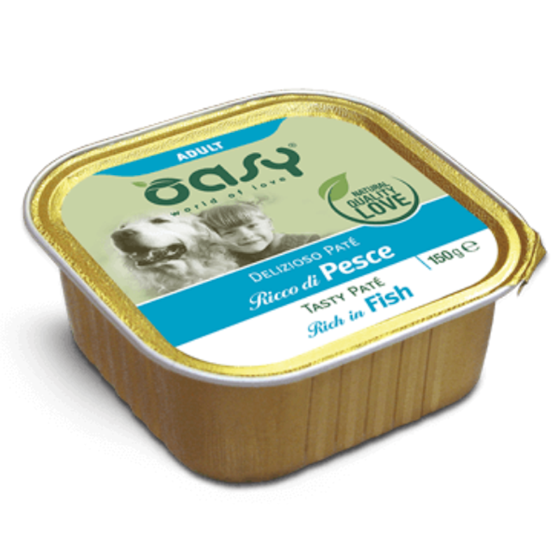 Oasy Dog Patè Cane Gusto Pesce 150 grammi