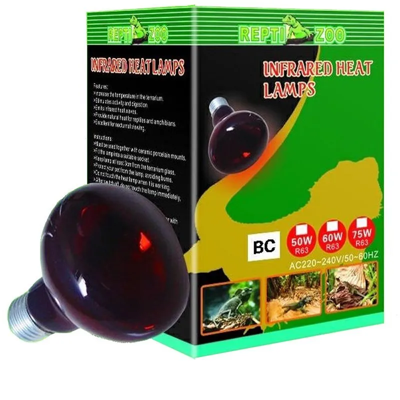 Reptizoo Lampada Spot a Infrarossi con riflettore