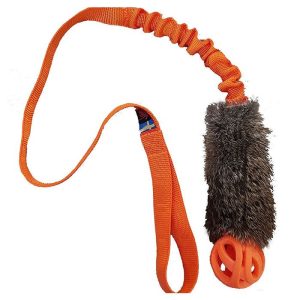 Tug lungo in pelo con pallina Chuckit